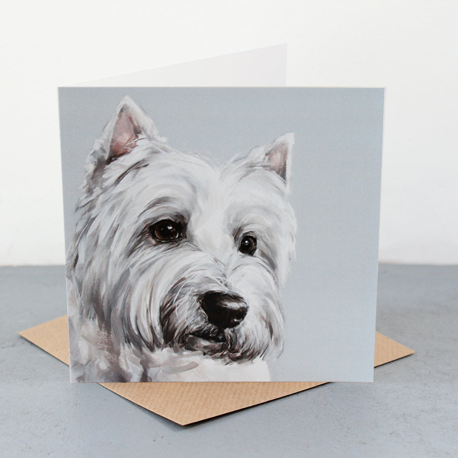 West highland best sale terrier paintings