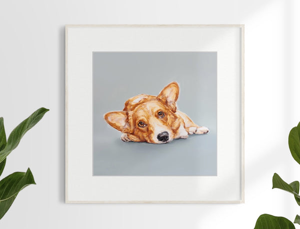 Corgi Limited Edition Print