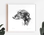 Lurcher Sketch Print