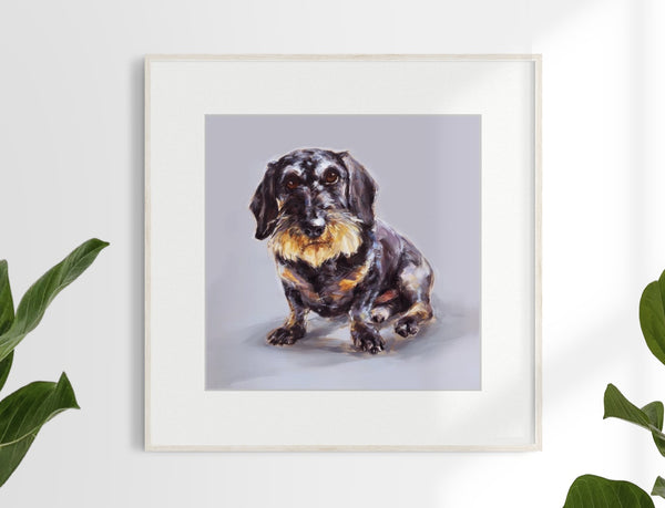 Wire-Haired Dachshund Limited Edition Print